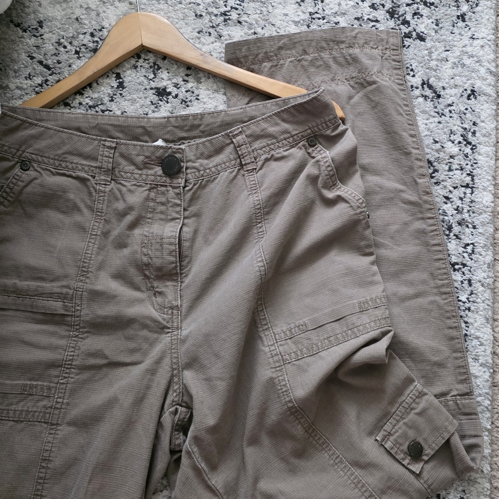 Vintage Woolrich Hiking Outdoor Cargo Pants Womens M (See Measurements) Tan